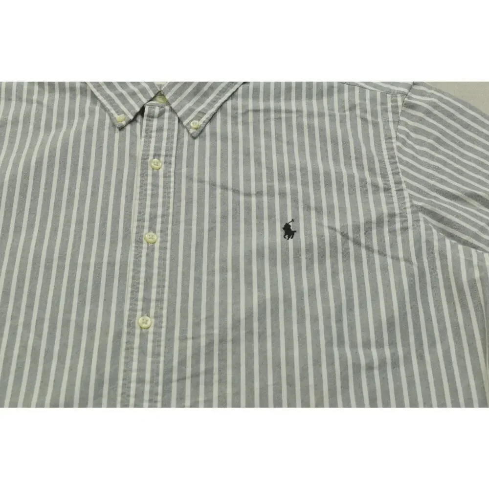 Polo Ralph Lauren Men's Button Down Size XXL 2XL Long Sleeve Pony Striped Office